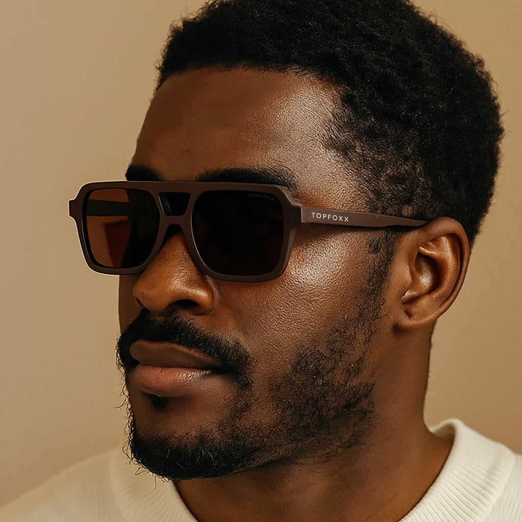 Atlas - Brown Squared Sunglasses