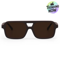 Atlas - Brown Squared Sunglasses