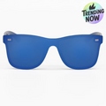 Sustainable Future - Navy Blue Square Wayfarer Sunglasses
