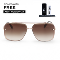 Bella Tangle-Free Aviator Sunglasses + FREE Anti-Fog Spray