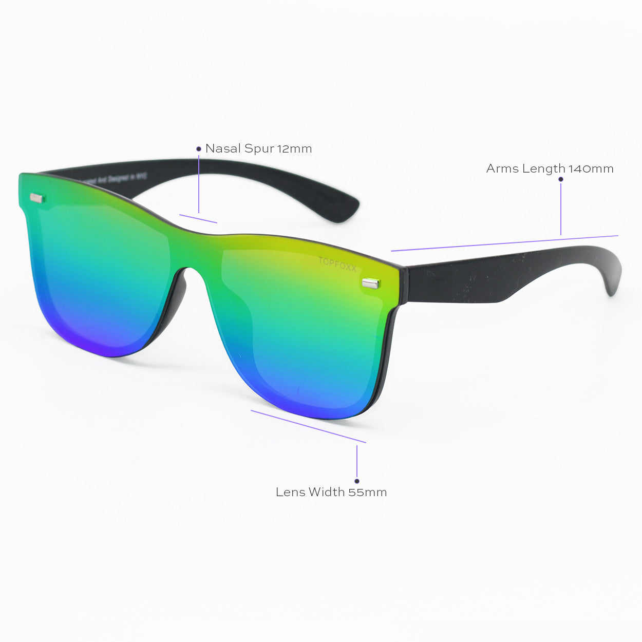 Sustainable Future - Multicolor Square Wayfarer Sunglasses