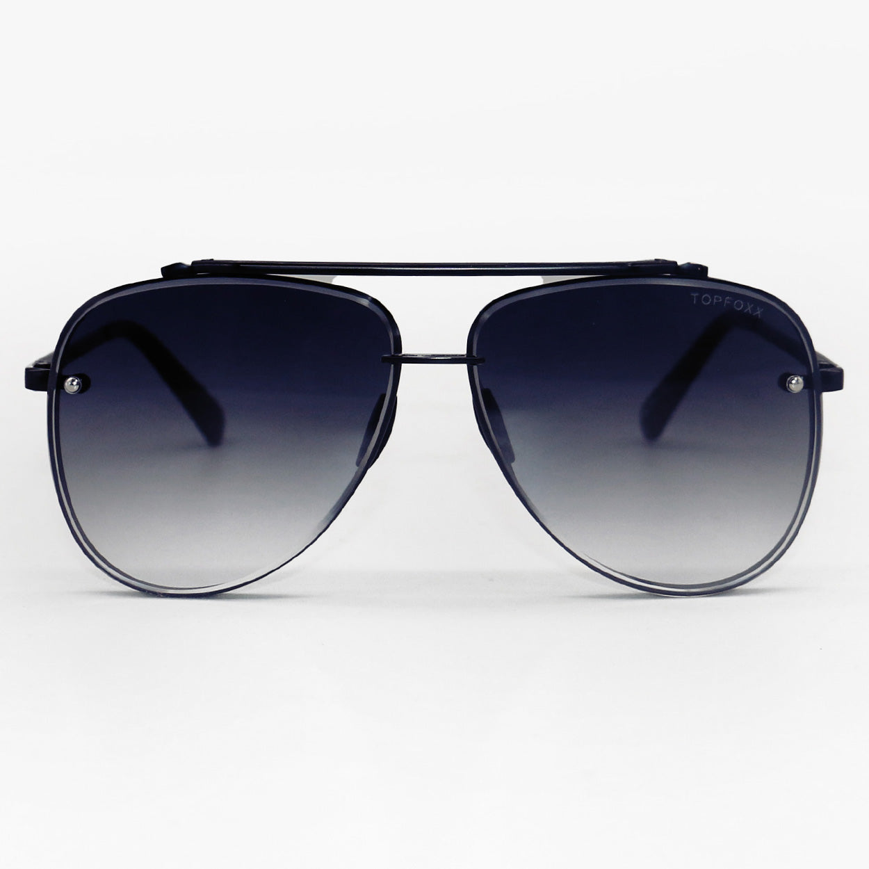 Luna - Tangle Free - Faded Black Aviator Sunglasses