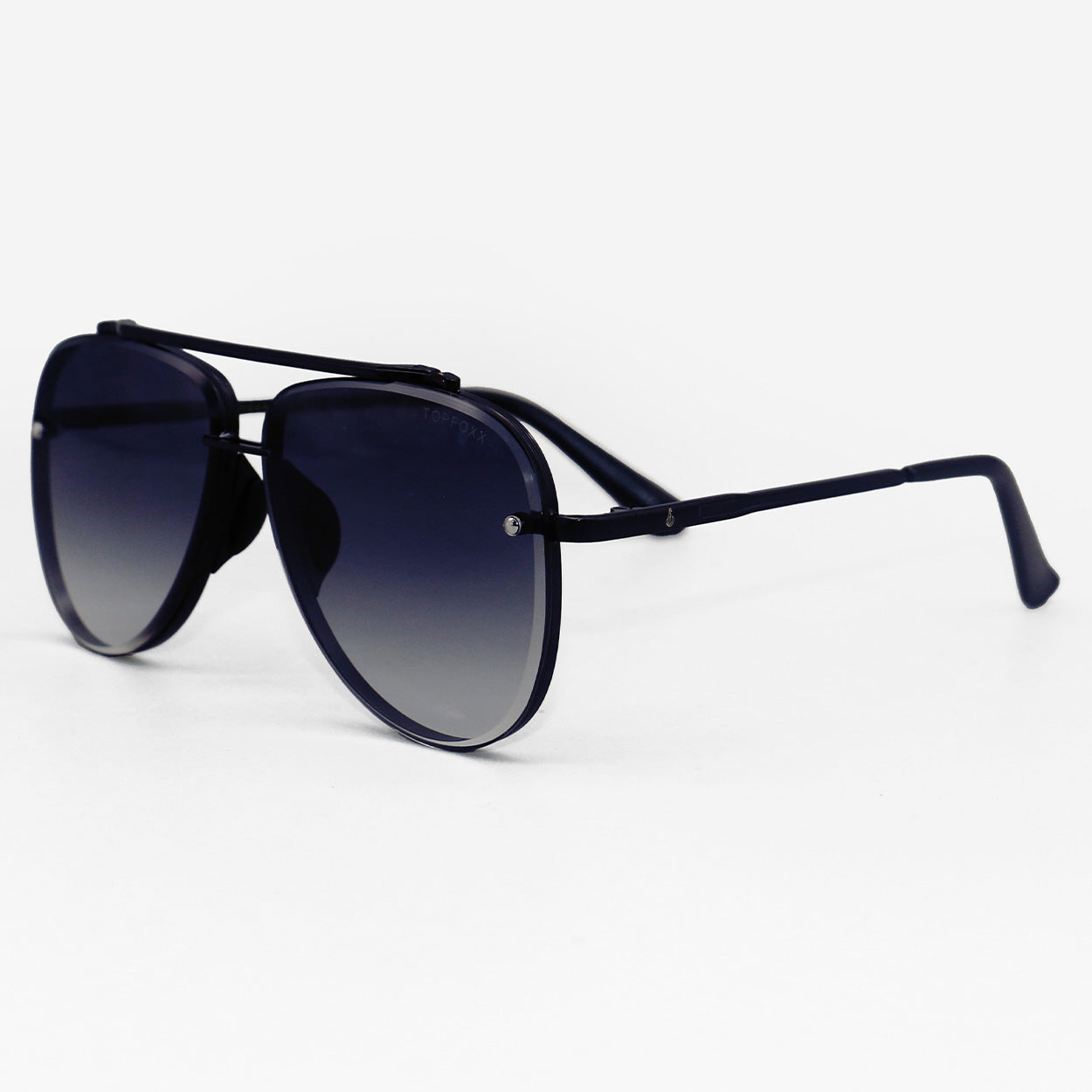 Luna - Tangle Free - Faded Black Aviator Sunglasses