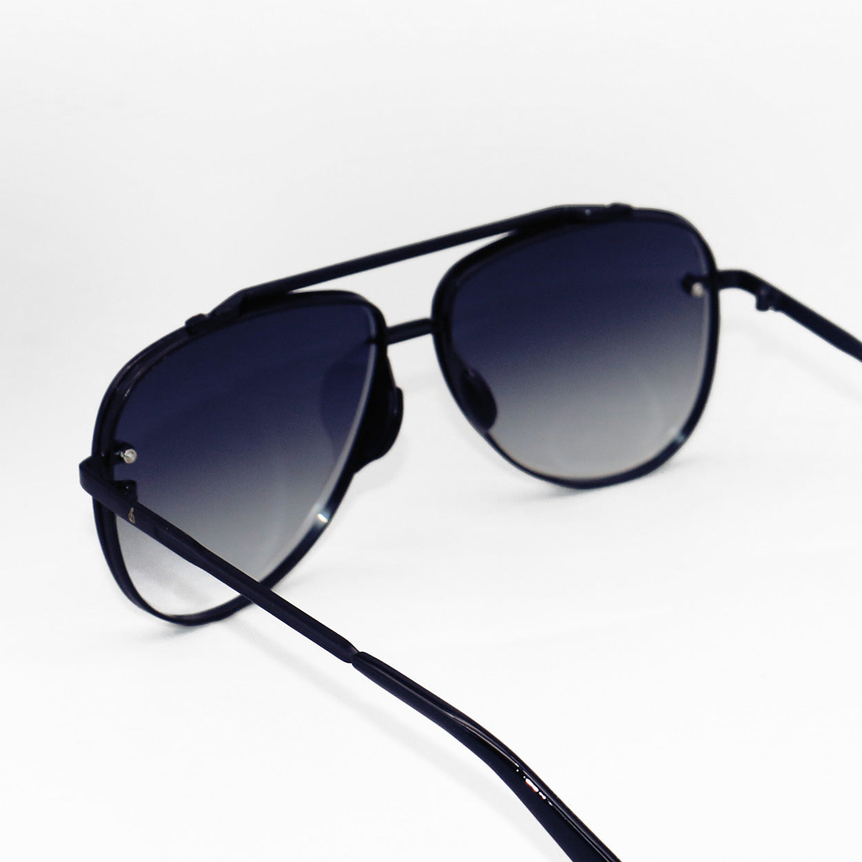 Luna - Tangle Free - Faded Black Aviator Sunglasses