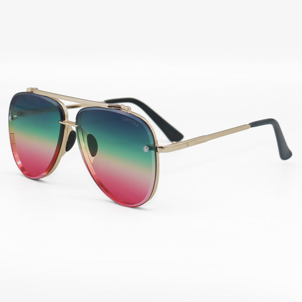 Luna - Tangle Free - Pride Aviator Sunglasses
