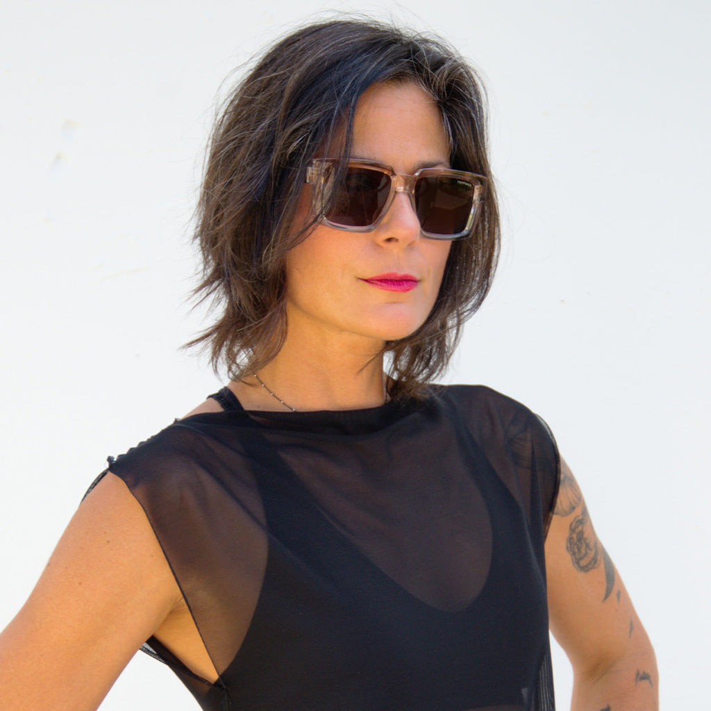 Paloma x Topfoxx - Limited Edition Brown Squared Sunglasses