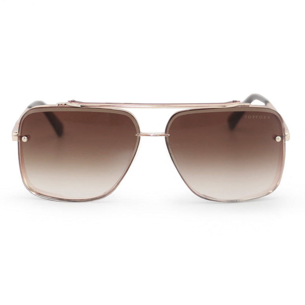 Smaller Bella Coffee - Tangle Free Aviator Sunglasses